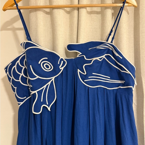 FARM Rio Blue Fish Dress - Picture 3 of 9
